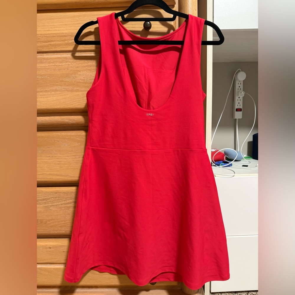 Vibrant Red Sleeveless Dress